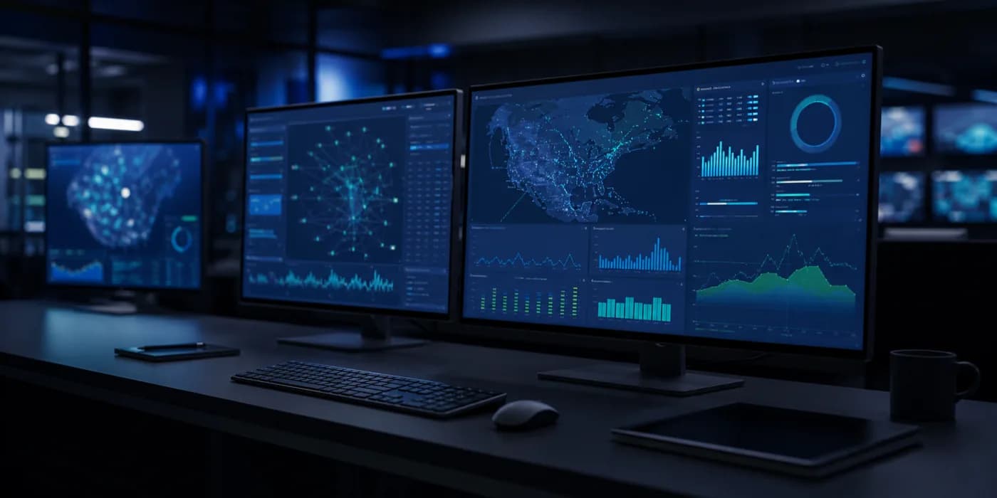 Enterprise intelligence workstation with maps and analytical charts